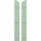 Ekena Millwork Americraft 2-Board (3 Batten) Wood Joined Board-n-Batten Shutters w/Ellipt Top, ARW401BE207X77SGH, PR ARW401BE207X77SGH - alternate 1